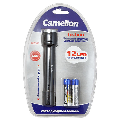 ������ C-5106 12 LED BLACK 14�� � ����������� 2*�� 3V CAMELION /1/6/48 HIT