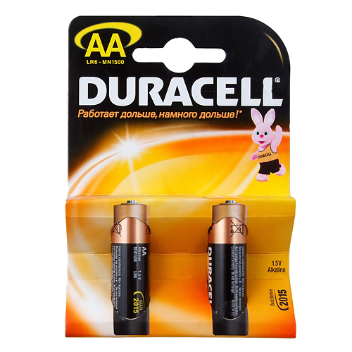 ������� ������� AA: LR6-BC2 ALKALINE NEW 1,5V DURACELL /2/40/120