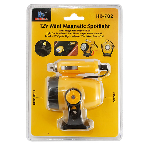 ����� ���������� HK-702 YELLOW 5 LED �� ������� �� �������� � ������������� 12V HENGKE /1/120 NEW