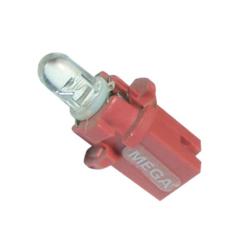 ��������� BAX1.2W (W2*4.6d � �������� B8.5d) LED STANDARD RED 24V MEGAPOWER /100/1000