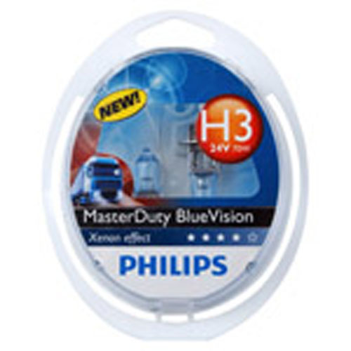 Автолампа H3 (70) PK22s MasterDuty BlueVision (2шт) 24V PHILIPS 
