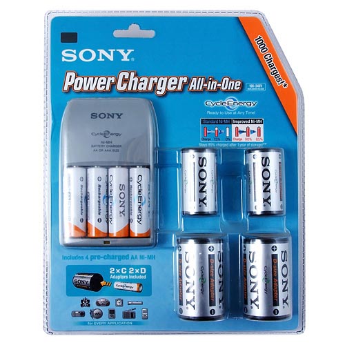 �������� ���������� BCG34HLD4SK Ni-MH (2*��/AAA/�/D) � �������������� 4*AA 2000mA 220V SONY /1