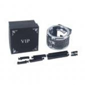 Держатель банок AV01 BLACK/CHROME с креплением на дефлектор в подарочном футляре VIP /1