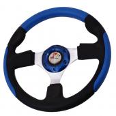 Рулевое колесо CL-578 BLUE 320мм кожа D1 TECHNIK /1/10 OLD