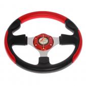 Рулевое колесо D1-578 RED 320мм кожа D1 TECHNIK /1/10 OLD