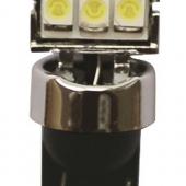  T10W (W2,1x9,5d) 3 SMD 2835  WHITE 6000K 54   12V MEGAPOWER /10 /100