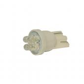  T10W (W2,1x9,5d) 4 LED WHITE 6000K 28   12V MEGAPOWER /10 /100