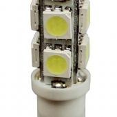  T10W (W2,1x9,5d) 9 SMD 5050 WHITE 6000K 180   12V MEGAPOWER /10 /100