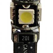  T10W (W2,1x9,5d) 5 SMD 5050 WHITE 6000K    CANbus 180  24V MEGAPOWER /10 /100