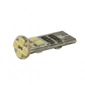  T10W (W2,1x9,5d) 8 SMD 3528 WHITE 6000K    CANbus 144   12V MEGAPOWER /10 /100