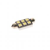  C5W (SV8,5) 6 SMD 5050 WHITE 6000K 36 120  24V MEGAPOWER /10 /100