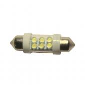  C10W (SV8,5) 6 LED WHITE 6000K 36 120   12V MEGAPOWER /10 /100