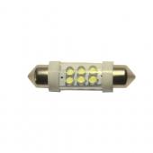  C10W (SV8,5) 6 LED BLUE 39 90   12V MEGAPOWER /10 /100