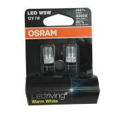 Автолампа W5W (W2.1*9.5d) LED PREMIUM WARM WHITE 4000K (блистер, 2шт) 12V OSRAM /1/5 NEW