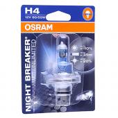  H4 (60/55) P43t-38+110% NIGHT BREAKER UNLIMITED () 12V OSRAM /1/10 NEW