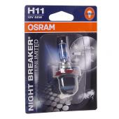  H11 (55) PGJ19-2+110% NIGHT BREAKER UNLIMITED () 12V OSRAM /1/10 NEW