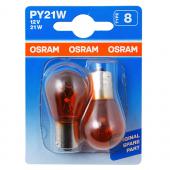  PY21W (BAU15s) YELLOW (, 2) 12V OSRAM /1/10