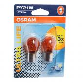  PY21W (BAU15s) YELLOW ULTRA LIFE 12V (, 2) OSRAM /1/10/50 NEW