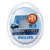  H1 (55) P14.5s CrystalVision 4300K (2+2 W5W) 12V PHILIPS /1/5/30 HIT