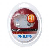  H1 (55) P14.5s+60% VisionPlus (2) 12V PHILIPS /1/5 HIT