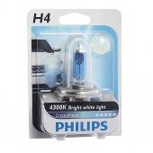  H4 (60/55) P43t-38 CrystalVision 4300K () 12V PHILIPS /1/10