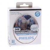  H4 (60/55) P43t-38 WhiteVision 4300K (2+2 W5W) 12V PHILIPS /1/10