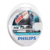  H4 (60/55) P43t-38+130% X-tremeVision (2) 12V PHILIPS /1/5 NEW