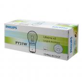  PY21W (BAU15s) YELLOW LongLife EcoVision 12V PHILIPS /10/200 NEW