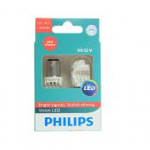  P21/5W LED RED INTENSE  (,2) 12V PHILIPS /1 OLD