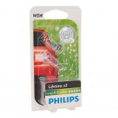  W5W (W2.1*9.5d) LongLife EcoVision (, 2) 12V PHILIPS /1/10